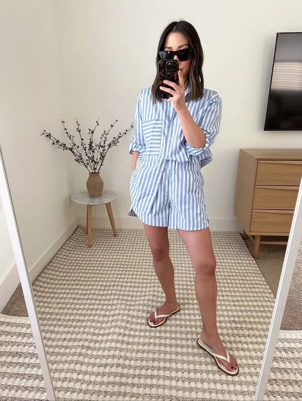 🆕️ AYR Deep End Striped Shirt & Staycation Short Set Resortwear Loungewear 2X